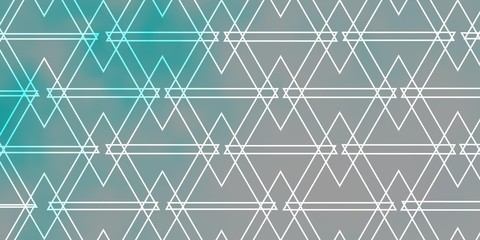 Fototapeta premium Light BLUE vector layout with lines, triangles. Triangles on abstract background with colorful gradient. Template for wallpapers.