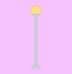 street lamps. illustration for web and mobile