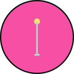 street lamps. illustration for web and mobile