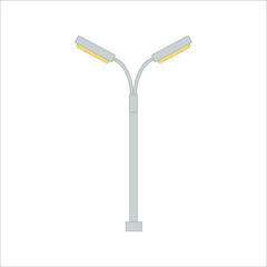 street lamps. illustration for web and mobile