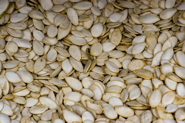 Pumpkin seeds background