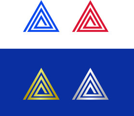 Abstract letter A logo