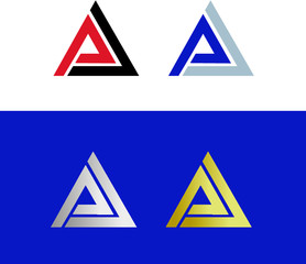 Abstract letter A logo