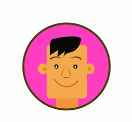 Fototapeta premium male hair styles vector illustration. eps10.