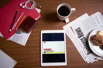 Business News, Newspaper on the table