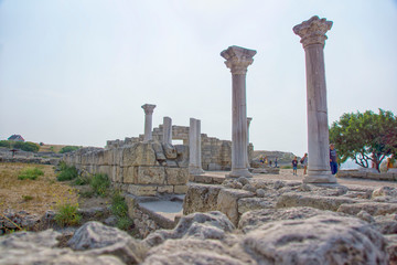 Basilica of 1935 ancient chersonese in Sevastopol in  Crimea