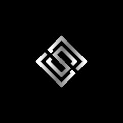 Silver luxury letter S logo fully editable