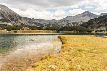 Landscape of Muratovo lake at Pirin Mountain, Bulgaria