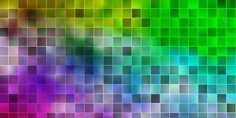 Light Multicolor vector texture in rectangular style.