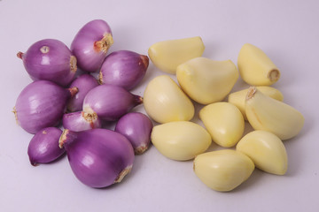 red and white onions