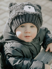 portrait of a little boy