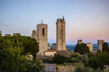 Fototapeta na wymiar Towers of San Gimignano