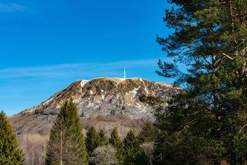ORCINES, FRANCE - FEBRUARY 13: Puy de Dome  at Puy de Dome  on February 13, 2019 in Orcines, France.