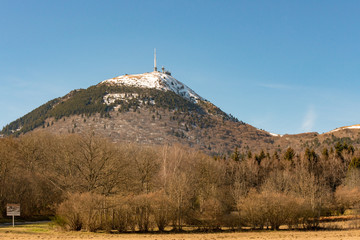 ORCINES, FRANCE - FEBRUARY 13: Puy de Dome  at Puy de Dome  on February 13, 2019 in Orcines, France.