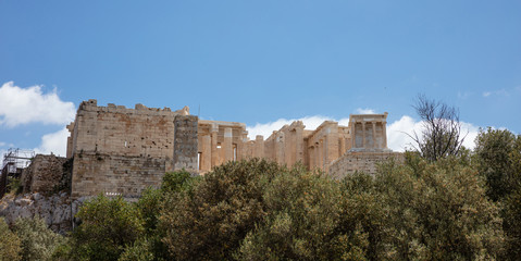 Fototapeta premium Acropolis of Athens, view from Areopagus hill in Greece