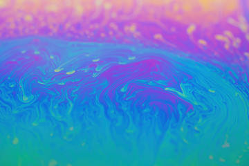 Fototapeta na wymiar Abstract background in blue tones. Soap bubble texture
