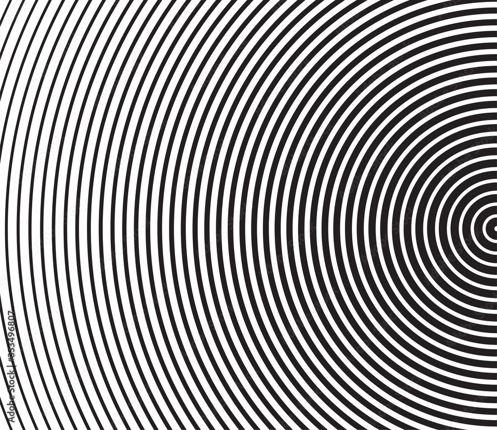 Poster vector stock abstract gradient background with black circle lines halftone template. retro gradient 