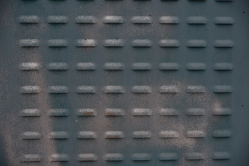 close up of a metal panel