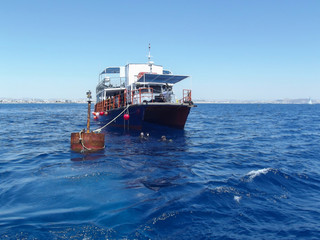fishing boat in the sea