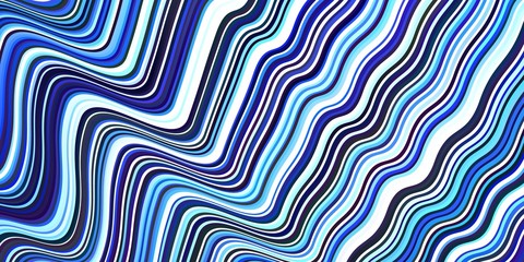 Fototapeta premium Light BLUE vector template with wry lines.