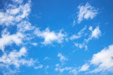 Naklejka na ściany i meble calm cloudscape. blue sky with clouds at sunny day.