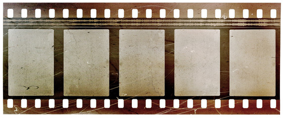 old retro photo film placeholder on white background
 - obrazy, fototapety, plakaty
