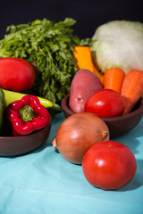 fresh vegetables on the table