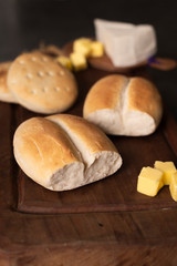 fresh bread on the table