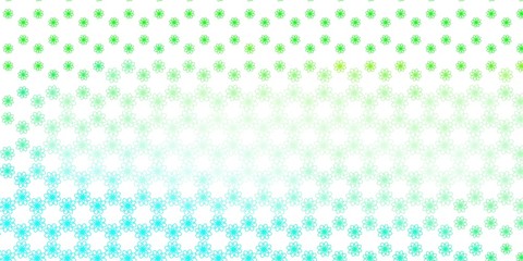 Light Green vector background with curves.