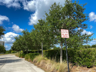 A sign that says Fire Truck Access Only Do Not Enter