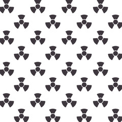 Fototapeta premium nuclear caution signals pattern background