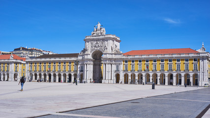 Fototapeta na wymiar Praca do Comercio Square, Lisboa (Lisbon), Portugal