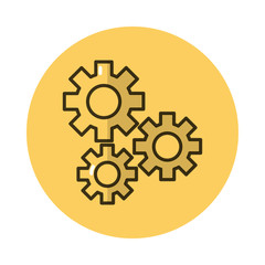 gears settings block style icon