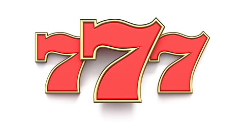 777 casino sign 3D - obrazy, fototapety, plakaty