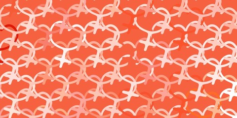 Light Red vector texture with women's rights symbols.