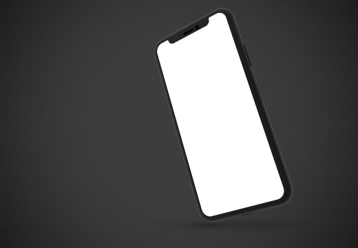 phone mock up with color background