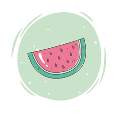 healthy food nutrition diet organic fresh fruit slice watermelon