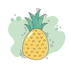 healthy food nutrition diet fresh fruit tropical pineapple
