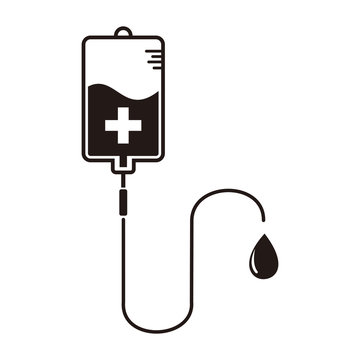 blood bag icon vector in trendy style design template
