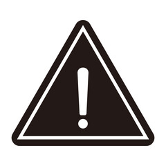 attention sign icon in trendy flat design