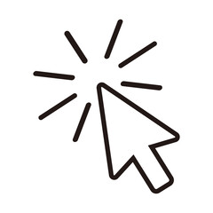 Cursor icon on white background