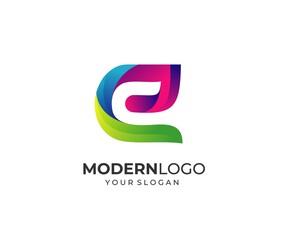 Obraz premium Modern Letter E Logo Design Template
