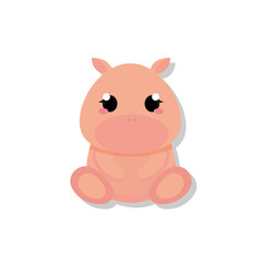 Isolated cute piggy