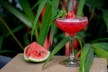 cocktail de sandía sin licor