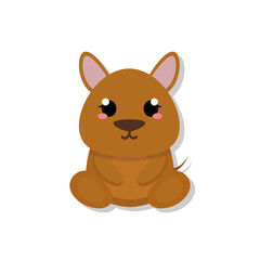 Isolated cute baby mouse