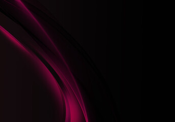 Abstract background waves. Black and pink abstract background for business card or wallpaper