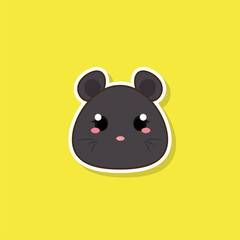 Isolated cute baby mouse