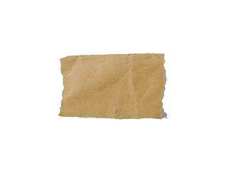 Collection of Recycled paper,crumpled paper,unfolded piece paper on white background