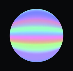 Rainbow color sphere