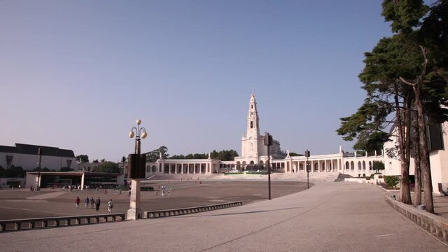 F&aacute;tima sanctuary, basilica of our lady of the rosary, portugal